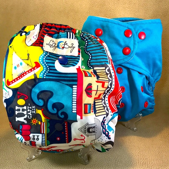 *Discontinued Print/Color* Lalabye Baby All in one Cloth Diaper (All Ages) USED - Picture 1 of 2